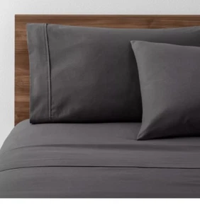 NWT Room Essentials Easy Care Solid Sheet Set XL/Twin Gray - Picture 1 of 5