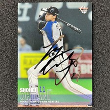 Shohei Ohtani 2017 BBM 1st version # 002 silver foil signature, batter.