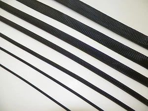 ARNÉS DE CABLEADO DE MANGA FLEXIBLE EXPANDIBLE TRENZADO NEGRO TELAR CUBIERTA DE ALAMBRE FLEXIBLE - Imagen 1 de 6