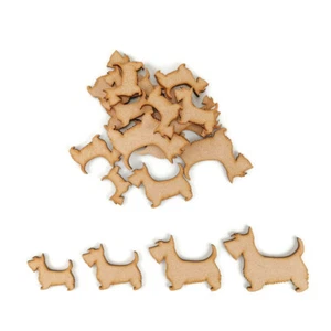 Scottie Hund MDF Bastelformen Holz Rohling Geschenkanhänger Dekoration Scotty Lasercut - Bild 1 von 4