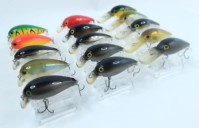 Lot de 15 Lucky Craft Classical Leader 55SSR SR DR (crochets changés, peintur... - Photo 1/4