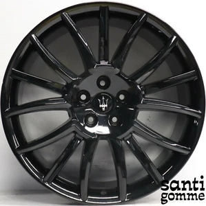4 rims Maserati Granturismo 20 " Trident Original Shiny Black 245754 245755 - Picture 1 of 4