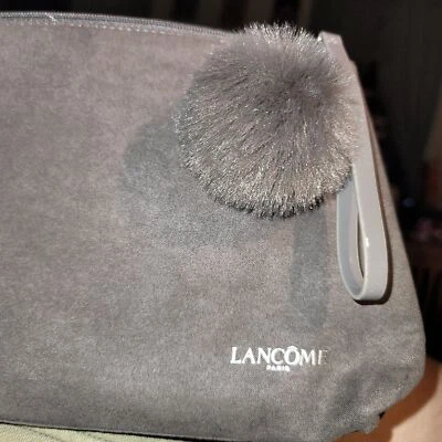 Bolso de cosméticos Lancome Paris gris jaspeado suave nuevo sin etiquetas Foto 1 de 4