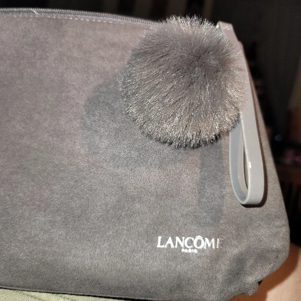 Bolso de cosméticos Lancome Paris gris jaspeado suave nuevo sin etiquetas Foto 1 de 4