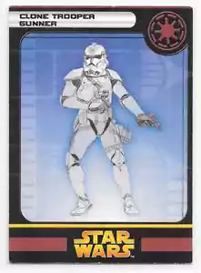 2005 Star Wars Miniatures Clone Trooper Gunner Stat Card Only Swm Mini - Picture 1 of 2