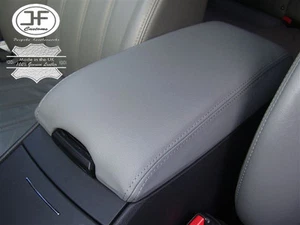 FITS CHRYSLER 300C/CRD REAL LEATHER ARM REST LID COVER GREY 2005-2007 CUSTOM NEW - Picture 1 of 3