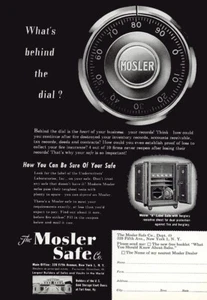1949 Mosler Safe: What's Behind the Dial Vintage Print Ad - Bild 1 von 1