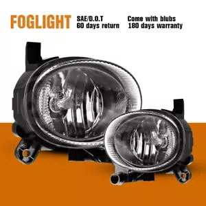 Fits for 09-11 Audi A6/ Volkswagen CC Driving Fog Lights Bumper Clear Lamps Pair - Picture 1 of 12