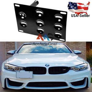 Bumper Tow Hook License Plate Mounting Bracket For BMW F30 F32 F10 3 4 5 Series - Picture 1 of 7