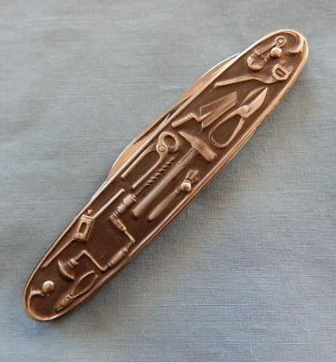 Inox Solingen Germany Pocket Knife 2-Blade Stainless Tools on Handle NEW - Image 1 of 4