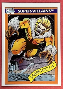 1990 Impel Marvel (MCU) Comics #57 SABRETOOTH SUPER-VILLAINS NM Condition - Picture 1 of 3