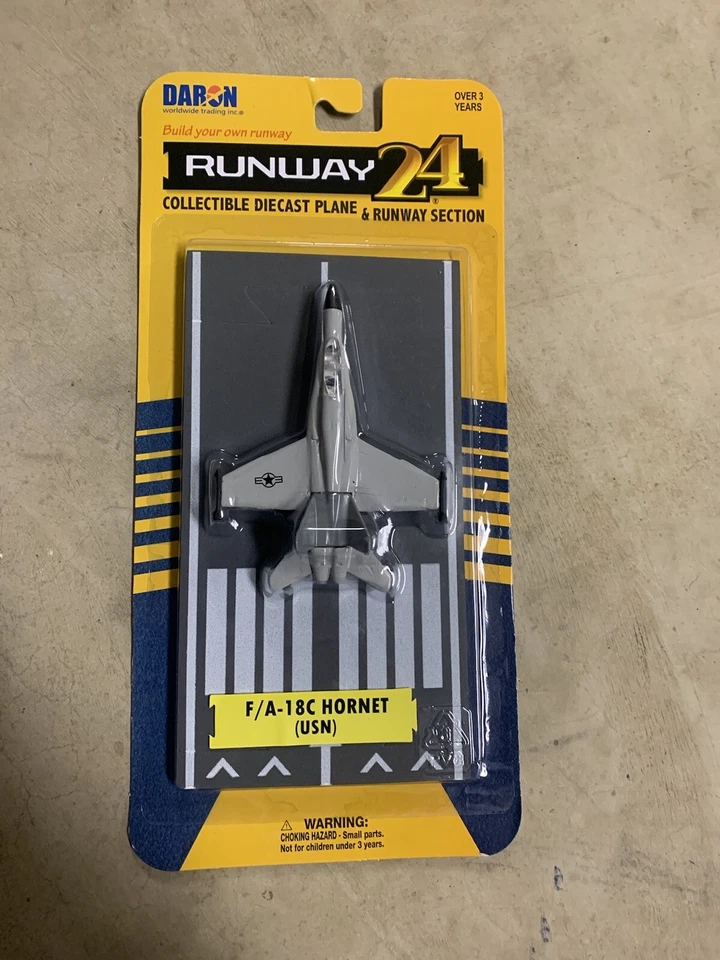 Daron Runway24 Diecast Metal Toy with Runway Section - F/A-18C Hornet - Image 1 of 1