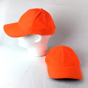 LOTE de 2 gorras de seguridad paramount para exteriores de caza naranja brillante neón con correa - Imagen 1 de 5