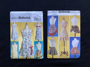 Two Uncut Butterick Apron Patterns - Multiple Styles - B4945 & 6567 - Picture 1 of 7