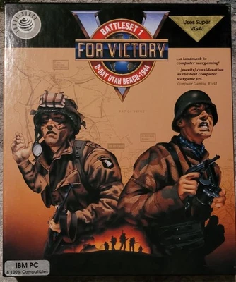 Three-Sixty Pacific Computer Wargame V for Victory - Utah Beach VG IBM PC - Image 1 of 4