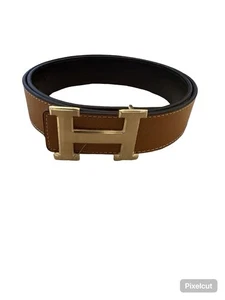 Cinturón Hermes Cuero Logo H Dorado H H Herrajes Marrón MW Usado fc8477eb63b19ed32e553e3cd - Imagen 1 de 3