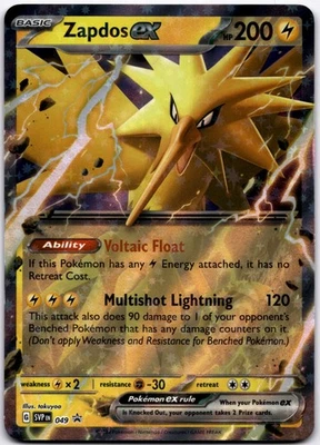 Zapdos ex Promo SV: Scarlet & Violet Promo Cards 049 NM - Image 1 of 2