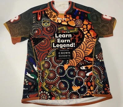 Indigenous All Stars Size XL Rugby League BLK Jersey Harvey Norman Excellent - image 1 of 4