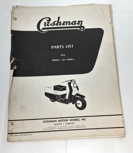 57 Cushman Scooter 720 Pacemaker Parts Book List Diagram Manual - Picture 1 of 5