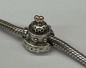 Pandora Plata Esterlina Celebración Pastel Dije Con Corazón Dorado ~ 790347 - Imagen 1 de 5