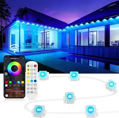 200Ft Permanent Outdoor Lights for House, App & Remote Control, RGB Smart Eaves - Image 1 of 4