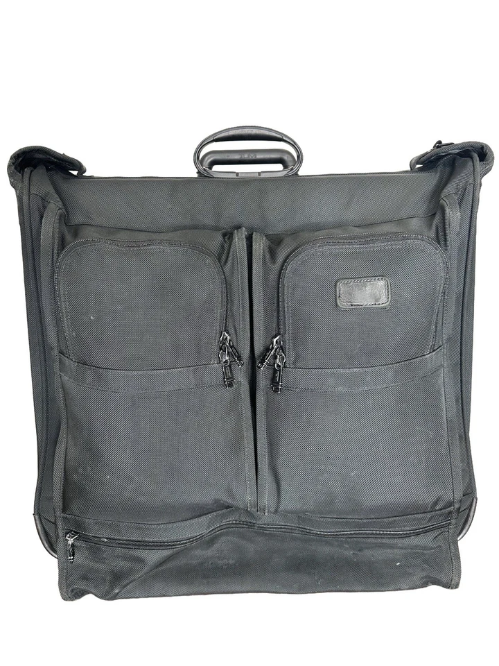 Tumi Black Alpha Wheeled Garment Bag 2233D3 Extended Trip RollingWardrobe - Image 1 of 4