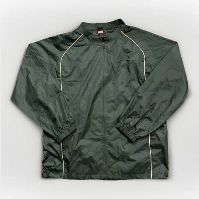 CHAQUETA DOBBY POLI CON CREMALLERA COMPLETA DE BÉISBOL RAWLINGS PARA HOMBRE VERDE GRIS L Foto 1 de 4