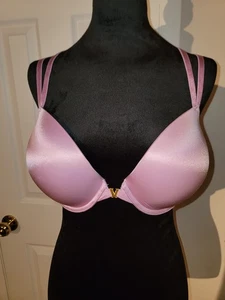 Victorias Secret Push Up Bra 38D Purple Lace Trim Very Sexy Pullover Lingerie - Picture 1 of 11