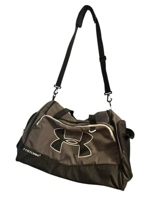 Under Armour Storm 1 Heat Gear Large Gray Duffel Gym Travel Bag Cross Shoulder - Imagem 1 de 4