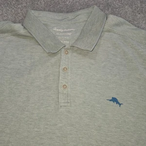 Camisa Polo Tommy Bahama Para Hombres 2XL Emfielder Island Zone Azul Claro Manga Larga - Imagen 1 de 10