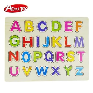 Alphabet puzzle - Capital Letters - Wooden Toy - ACOOL TOY (AC7677) - Bild 1 von 1