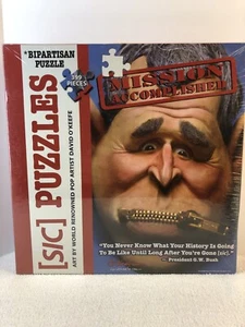 SIC PUZZLES David O'Keefe George W Bush ZIP IT Bipartisan Puzzle 399 Pieces - Picture 1 of 4