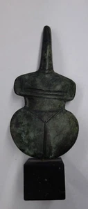 Figurine abstraite grecque cycladique statue en bronze, réplique de musée grec - Picture 1 of 4