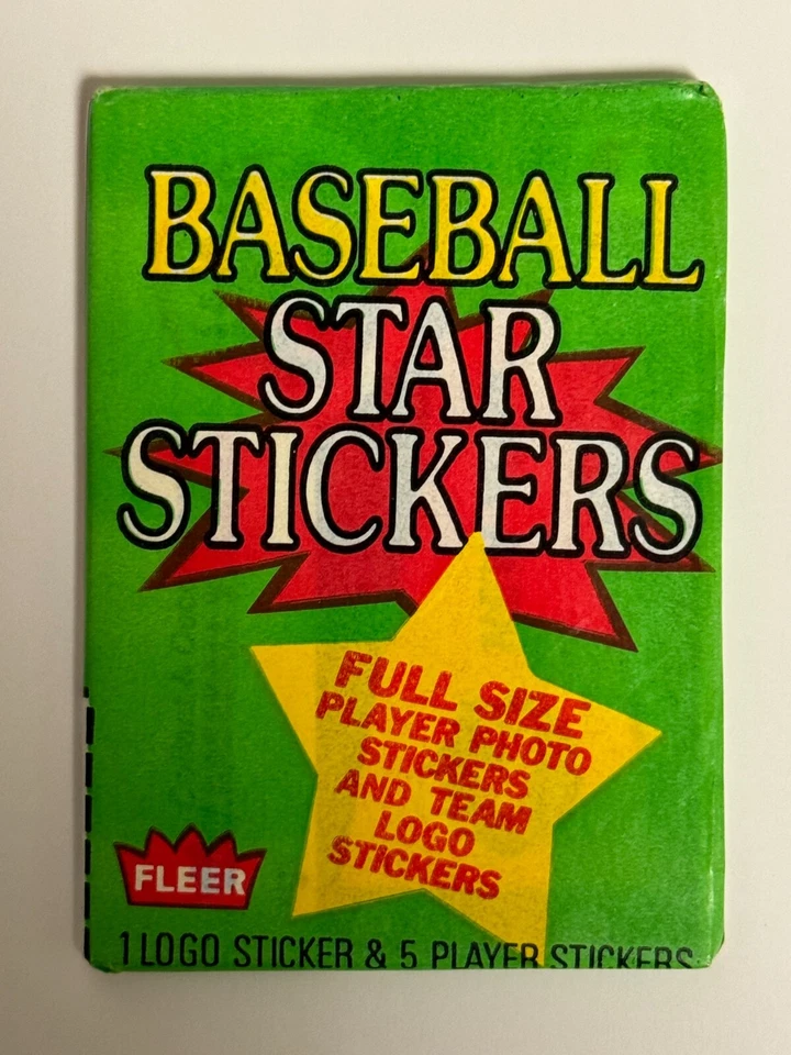1986 Fleer Baseball Star Stickers Box. Dave Winfield Wade Boggs Steve Gravey