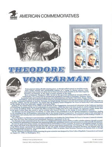 #392 29c Theodore von Karman #2699 USPS Commemorative Stamp Panel - Picture 1 of 1