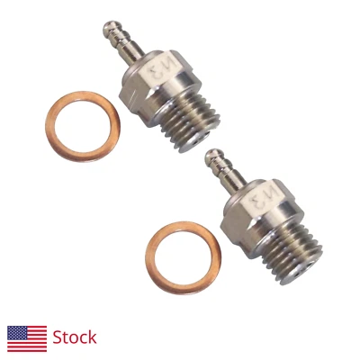 2PCS N3 Hot Spark Glow Plug - Fits 1/8 1/10 RC Nitro Engines Traxxas Kyosho HSP - Image 1 of 3
