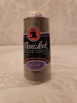 Maxi-Lock All-Purpose Serger Thread Tex 27 - 3000 Yard Cone - Steel - Image 1 of 2