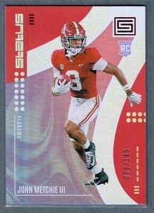Chronicles Draft Picks Status 2022 John Metchie III rojo #/149 SP - Imagen 1 de 2