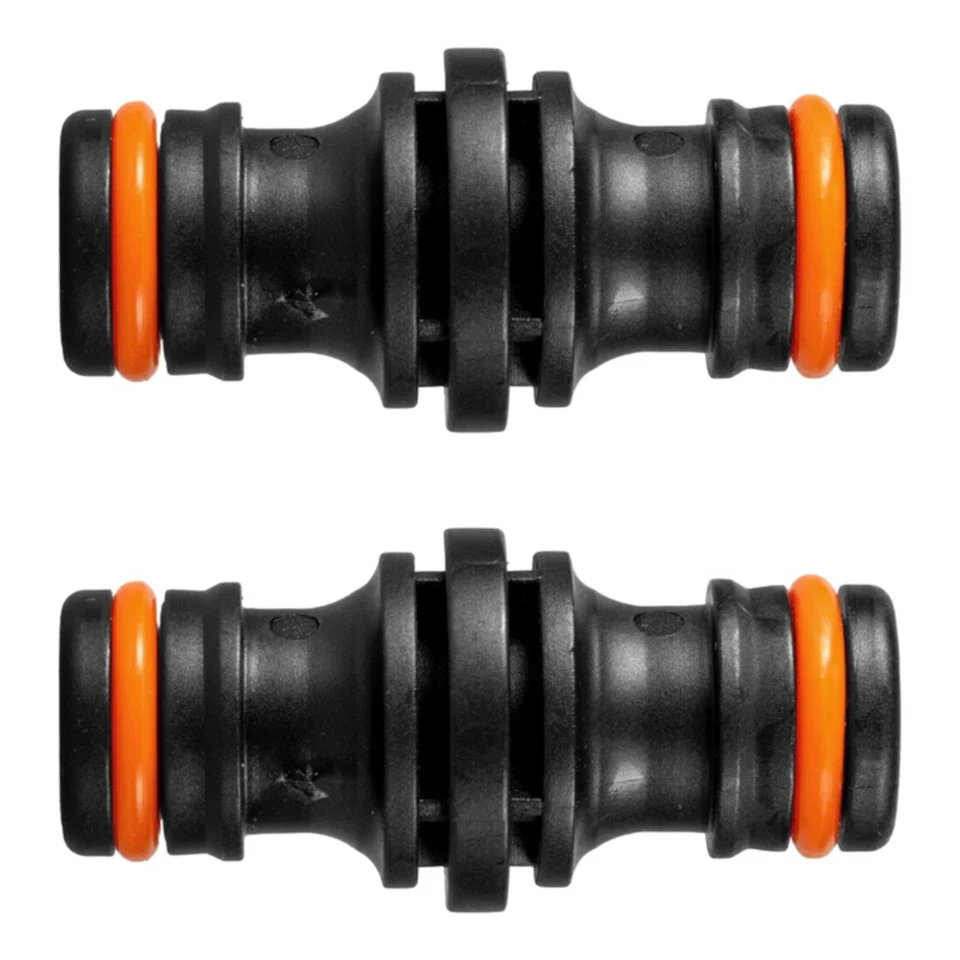2 Way Garden Hose Connector Joiner Coupler Watering Water Pipe Tap Male 2pcs - Image 1 of 4