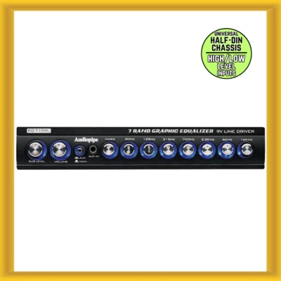 Audiopipe EQ-710HL 7-Band Graphic Equalizer with High/Low 9V Line Driver (NEW) - Image 1 of 4