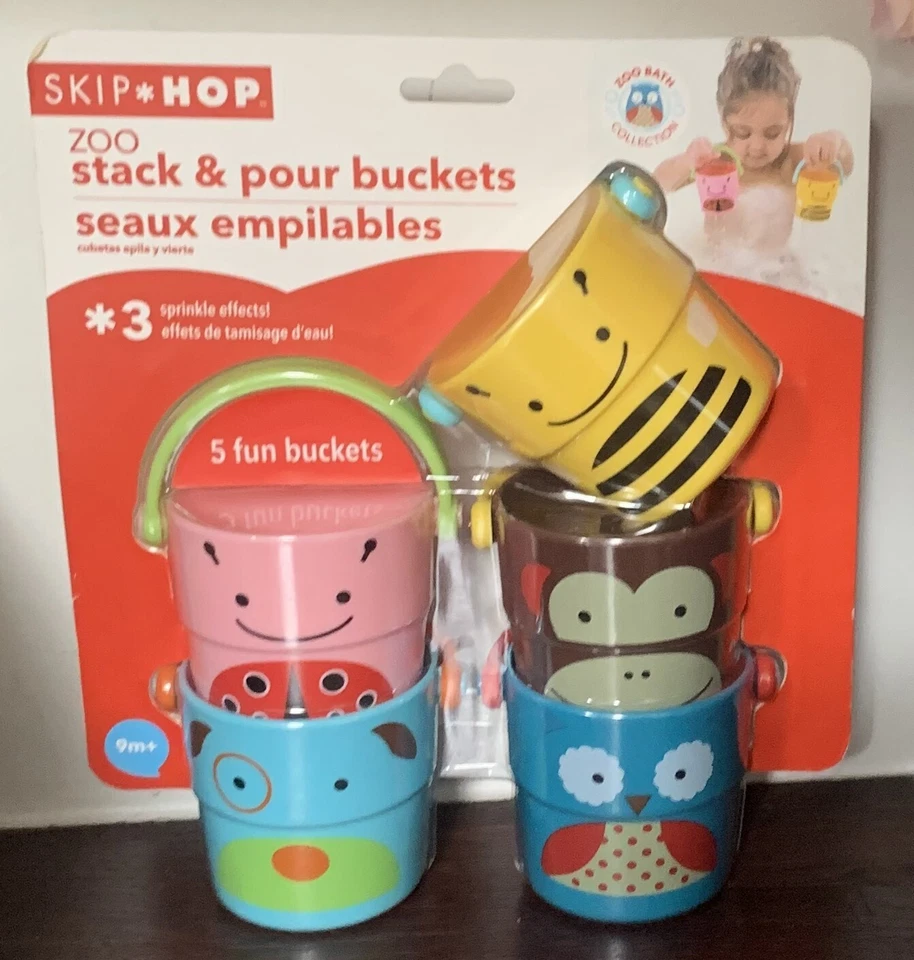 Baby Bath Zoo Bath Stack & Pour Buckets - ¡NUEVO! Foto 1 de 1