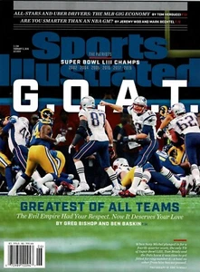 LN Sports Illustrated Patriots GOAT 2018 Super Bowl LIII 53 Tom Brady No Label - Picture 1 of 1