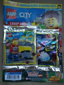 NUEVO THE LEGO CITYMAGAZINE EDICIÓN # 28 2 MINIFIGURAS MITB HERO BUILDER + ASTRONAUTA & B - Imagen 1 de 11