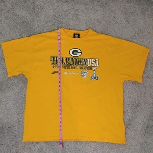 Ropa del equipo de la NFL amarilla Green Bay Packers Titletown EE. UU. Camiseta 2XL Fútbol - Imagen 1 de 11
