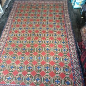Traditional Kilim rug, Handwoven Turkish Design Rug, Wool Rug - Picture 1 of 5