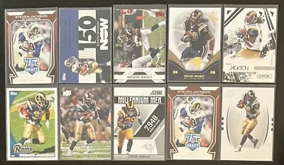 🏈LOTE DE 10 TARJETAS Steven Jackson, St. Louis Rams Foto 1 de 2