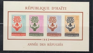 Haiti 1962 Flüchtlinge MS Sc C192 Schein postfrisch leicht falzlos - Bild 1 von 1