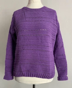 Ladies Next Stitch Purple Jumper S:8-10, M:12-14, L:16-18 - Imagen 1 de 11