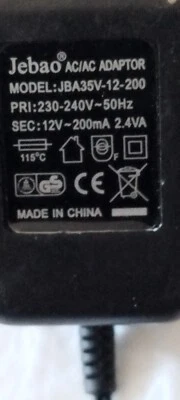 Transformateur 220V AC vers 12V AC, 200 mA, 2,4 VA - Photo 1/4