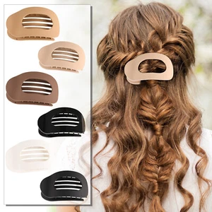 French Flat Hair Secure Hold Inner Teeth Hair Claws Clips Hold Side Hair Clamps - Picture 1 of 23